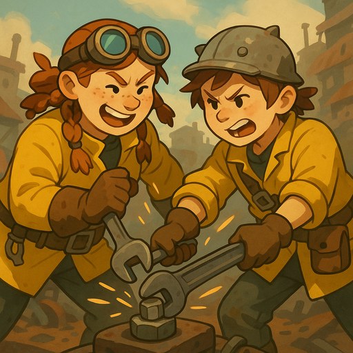 Gearhead Twins, a Scrapwright survivor
